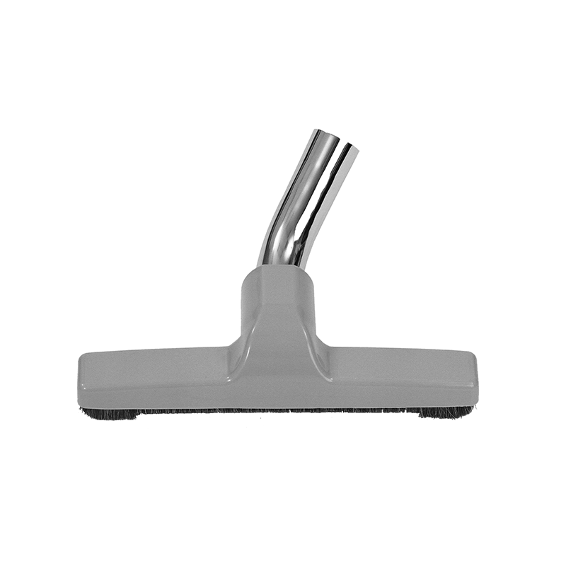 38535SL Flexaust Friction Fit Slotted Nylon (Medium) Bristle Floor Brush | 1-1/4" (32mm) | 14" Width | Gray