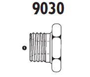 9030-32 Adaptall Carbon Steel -32 BSPP Hex Plug