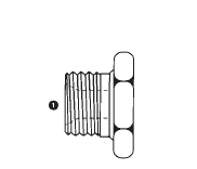 9030-06 Adaptall Carbon Steel -06 BSPP Hex Plug