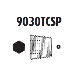 9030TCSP-04 Adaptall Carbon Steel -04 BSPT Countersunk Plug