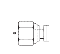 9033-10 Adaptall Carbon Steel -10 BSPP Swivel Cap