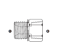 9035S-04-02 Adaptall Carbon Steel -04 Male BSPP Washer & O-Ring x -02 Female NPT Solid Adapter