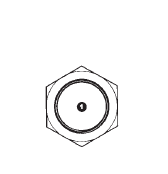 9041-08 Adaptall Carbon Steel -08 BSPP Bulkhead Locknut