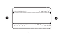 9044-24-24 Adaptall Carbon Steel -24 Female BSP Solid x -24 Female NPT Solid Adapter