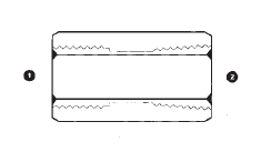 9044-24-24 Adaptall Carbon Steel -24 Female BSP Solid x -24 Female NPT Solid Adapter