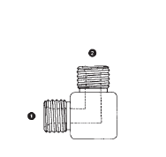 9055-06-06 Adaptall Carbon Steel 90 deg. -06 Male BSPP x -06 Male BSPP Elbow