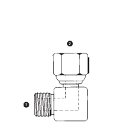 9060-04-04 Adaptall Carbon Steel 90 deg. -04 Male BSPP x -04 Female BSPP Swivel Elbow