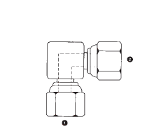 9075-04-04 Adaptall Carbon Steel 90 deg. -04 Female BSPP Swivel x -04 Female BSPP Swivel Elbow