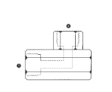 9076-16-16 Adaptall Carbon Steel 90 deg. -16 Female BSP Solid x -16 Female BSP Solid Elbow