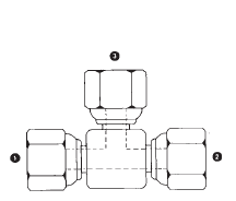 9085-02-02-02 Adaptall Carbon Steel -02 Female BSPP x -02 Female BSPP x -02 Female BSPP Swivel Tee