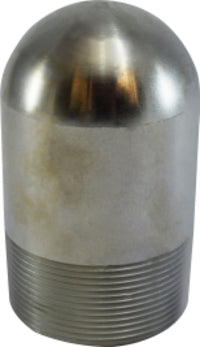 91011 (91-011) Midland Standard Bull Plug - 4" - Zinc Plated Steel