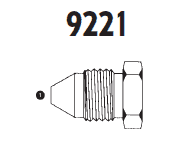 9221-06 Adaptall Carbon Steel -06 JIS Hex Plug