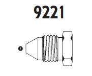 9221-10 Adaptall Carbon Steel -10 JIS Hex Plug