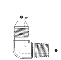 9224-16-16 Adaptall Carbon Steel 90 deg. -16 Male JIS x -16 Male BSPT Elbow