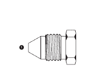 9231-33 Adaptall Carbon Steel 33mm Komatsu Hex Plug