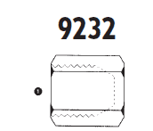 9232-33 Adaptall Carbon Steel 33mm Komatsu Cap Solid