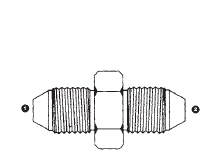 9236-18-18 Adaptall Carbon Steel 18mm Male Komatsu x 18mm Male Komatsu Adapter
