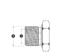 9248-22-30 Adaptall Carbon Steel -22 Tube x -30 Kobelco Tube Plug