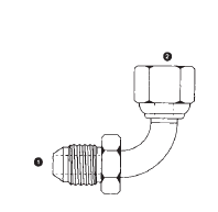 9250-16-16 Adaptall Carbon Steel 90 deg. -16 Male JIC x -16 Female BSPP Swivel Elbow