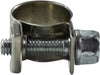 93009 (93-009) Midland Lined Mini Band Clamp - Clamp Range: .34" to .37" / 8.5mm to 9.5mm - 304 Stainless Steel