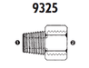 9325-02-10x1.0 Adaptall Carbon Steel -02 Male NPT x 10mm Female Metric Solid Adapter