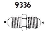 9336-06-06 Adaptall Carbon Steel -06 Male JIS x -06 Male JIS Adapter 