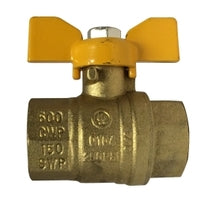 940171T (940-171T) Midland Full Port Butterfly Handle Ball Valve - 1/4" Female NPT x 1/4" Female NPT - Brass