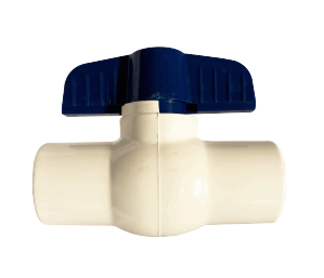 940282 Midland Full Port CPVC Ball Valve - 3/4" Socket Slip x 3/4" Socket Slip - White CPVC