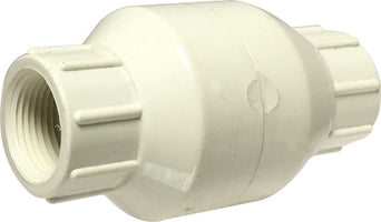 940333 (940-333) Midland Inline Spring Check Valve - 1" Female Thread x 1" Female Thread - Plastic