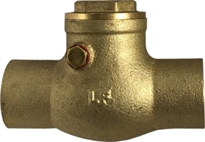 940364LF (940-364LF) Midland Lead Free Swing Check Valve C x C - 1" Solder End x 1" Solder End - Brass