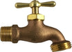 942170 (942-170) Midland Hose Bibb - 1/2" Male Pipe Inlet x 3/4" Male GHT Outlet - Brass