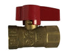 943313 (943-313) Midland Gas Ball Valve - Regular Port - 2 Piece - 3/4" Female IPS x 3/4" Female IPS - Brass