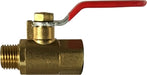 944102 (944-102) Midland Forged Mini Ball Valve - 3/8" Female Pipe x 1/4" Male Pipe - Brass