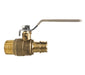 945633LF Midland Lead Free PEX Ball Valve - Male Adapter PEX Valve - 1" Male Pipe x 1" C/E PEX - Brass