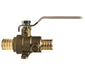 945652LF Midland Lead Free PEX Ball Valve - PEX Drain Valve - 1" PEX x 1" PEX - Brass