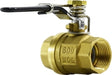 947103 (947-103) Midland Spring Lever Handle Ball Valve - 1/2" Female NPT x 1/2" Female NPT - Brass