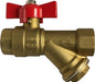 947134 (947-134) Midland Ball Valve with Strainer - 3/4" Male Pipe x 3/4" Female Pipe - Brass