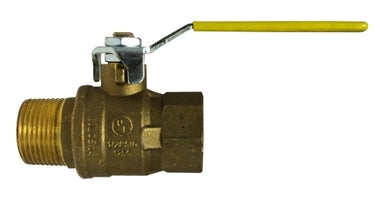 948105 (948-105) Midland Full Port Italian Ball Valve - 1" Male NPT x 1" Female NPT - Brass