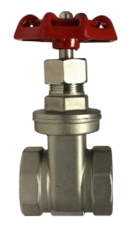 949257 (949-257) Midland Gate Valve - 1-1/2" Female Pipe x 1-1/2" Female Pipe - 316 Stainless Steel