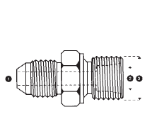 9606-24-S38-52 Adaptall Carbon Steel -24 Male JIC x S38 Metric Male DIN (Heavy Duty) Adapter