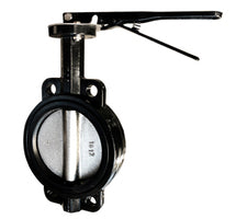 9650L5SE Midland Butterfly Valve - 5" Wafer Style - Lever Operated - Stainless Steel Disc - EPDM Seat