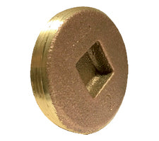 970307 (970-307) Midland Countersunk Head Cleanout Plug - 2" Male Plug - Cast Brass