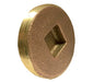 970312 (970-312) Midland Countersunk Head Cleanout Plug - 5" Male Plug - Cast Brass