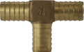 973966 (973-966) Midland Tee Insert Fitting - 1" Hose Barb x 1" Hose Barb x 1" Hose Barb - Bronze