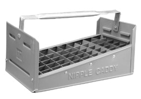 990781 (990-781) Midland Steel Tote Tray for 1/2" Diameter Steel Nipple Assortments - Capacity: 77 Pieces