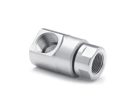 9SS12FP75XFP75-NI-86-TFE by Super Swivel | 24059-NI-86-TFE | Automatic Car Wash Swivel | 3/4-14 Female Pipe NPTF x 3/4-14 Female Pipe NPTF | 90° Elbow | Electroless Nickel | TFE Seal