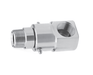 9SS8DBMP38XFP38-304-AL (22062-304-AL)  Super Swivel 90° 3/8-18 Male Pipe NPTF x 3/8-18 Female Pipe NPTF - 0.406" Through Hole - 304 Stainless Steel - AFLAS Seal