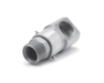 9SS8MP38XFP38-440-AL (5116-440-AL)  Super Swivel 90° 3/8-18 Male Pipe NPTF x 3/8-18 Female Pipe NPTF - 0.530" Through Hole - 440c Stainless Steel - AFLAS Seal