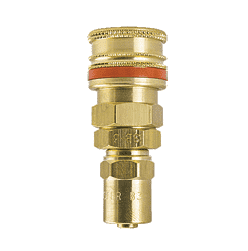 A-SB3 ZSi-Foster Quick Disconnect A70 Series 1/4" Standard Socket - 1/4" ID x 1/2" OD - Reusable Hose Clamp - Brass