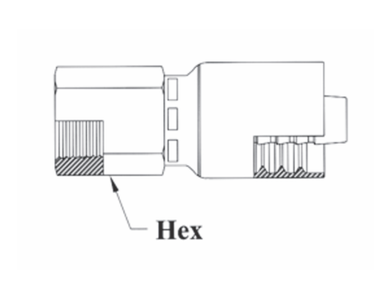 A02-4x4 Couplamatic A Series Coupling - NPTF - Female Solid - 1/4" Hose ID - 1/4-18 Thread 